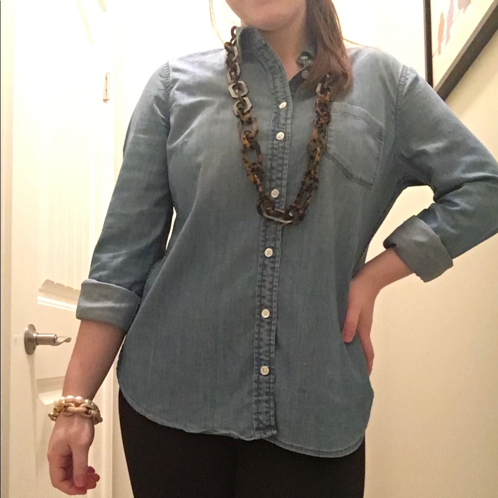 J.Crew Denim Button Down Shirt